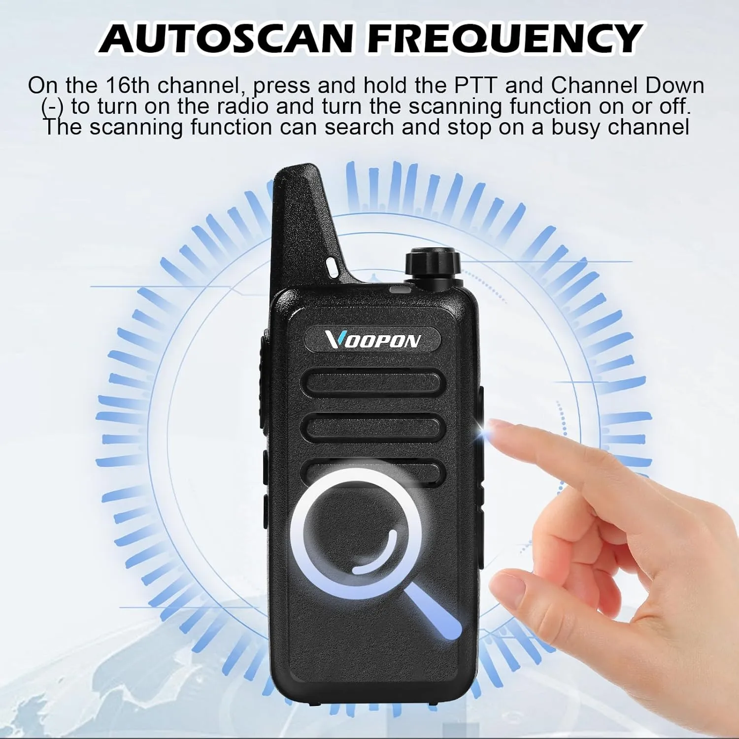 Rechargeable Walkie Talkies for Adults 22 FRS Channels Two-Way Radios with Earpieces Long Range VOX Mini Transceivers for Business Company USB Charger for Camping Hiking Church Shop (2 Pack)