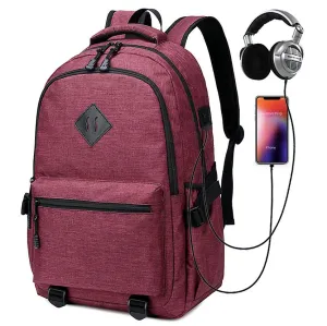 Red Men'S Backpacks, Short-Distance Travel Bags, Large-Capacity Business Computer Backpacks Zf1107
