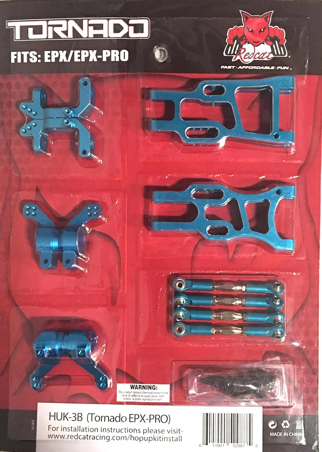 Redcat Racing Tornado EPX & EPX PRO Hop Up Kit, Blue (HUK-3B)