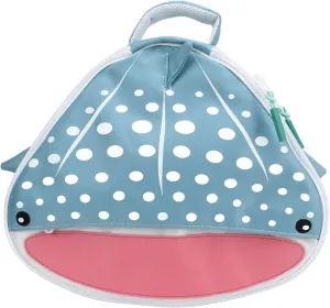 Regulator Bag, Easy Carrying Dive Regulator Bag 2 Way Zipper Large Capacity for Outdoor(Blue Whale Shark Design)