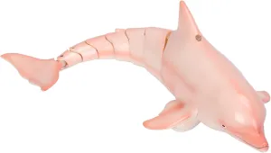 Remote Control Dolphin Toys for Kids, 2.4G High Simulation Oceanic RC Dolphins Fish Toys for Swimming Pool Bathroom, 2x600mAh RC Boat Water Toy Great for 6  Year olds Boys Girls Kids, Pink