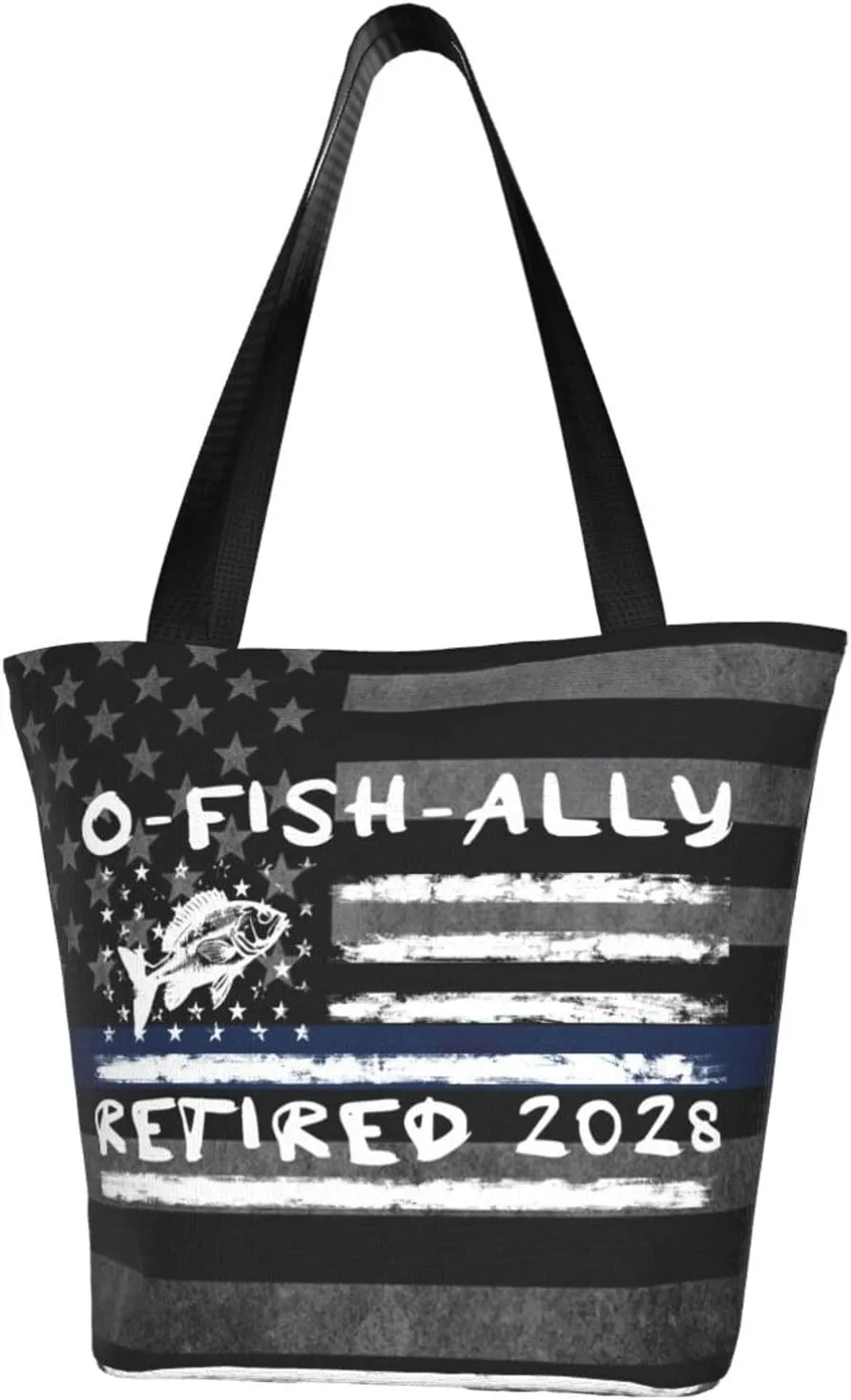 Retirement Fisherman O-Fish-Ally Retired 2028 Fashion Shoulder Bag Large Capacity For Man Or Woman