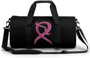 Ribbon Breast Cancer Awareness Sports Gym Bag Durable Workout Bags Travel Duffel Bags Yoga Exercise Bag for Women Men