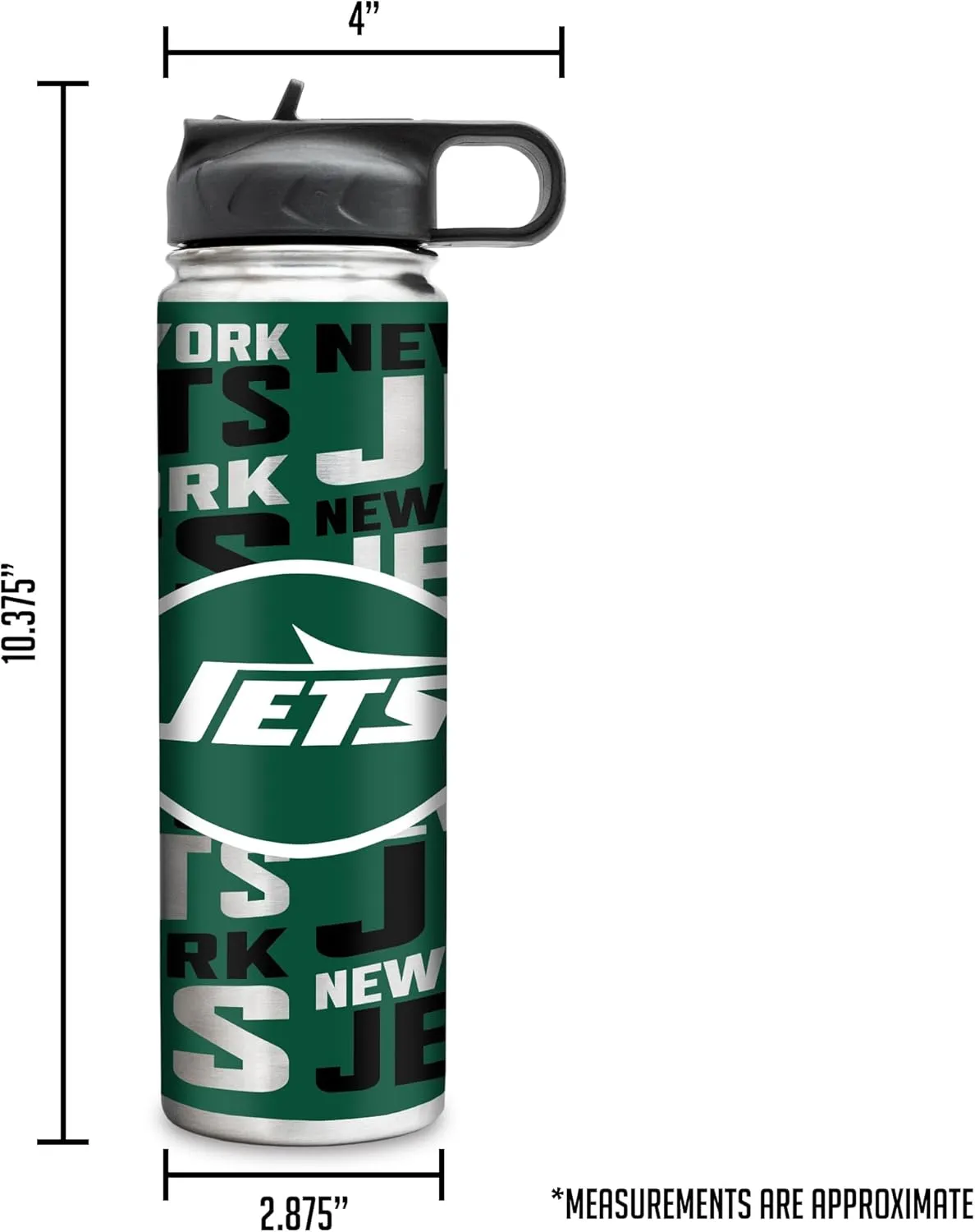 Rico Industries NFL Football Stainless Steel Tumbler with Lid - Great For Coffee, Tea, Water or Cocktails