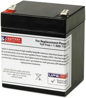 Roadjack 8 12V 5Ah F2 Compatible Replacement Battery for LD Systems 12 Volt Portable Speaker by UPSBatteryCenter®