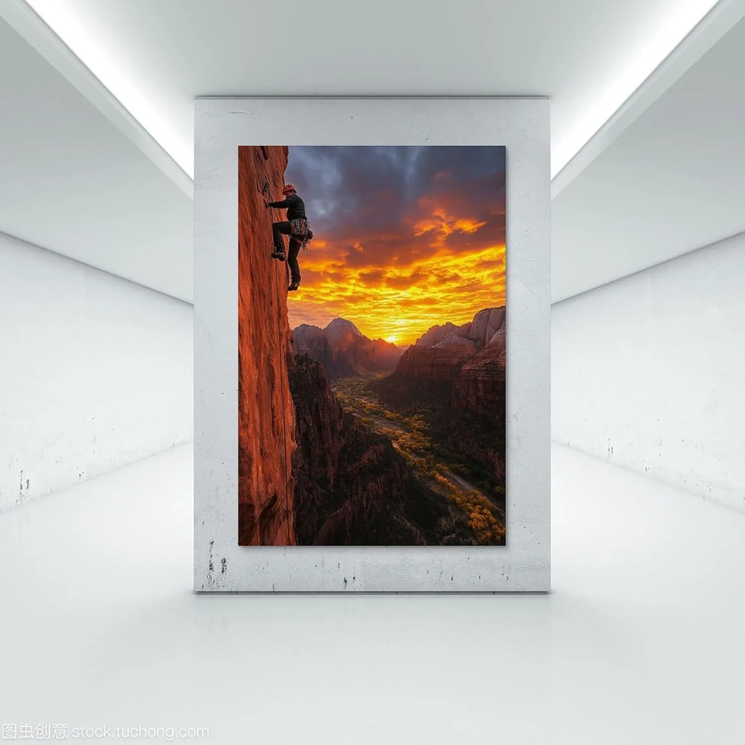 Rock Climbing Extreme Sports Decorative Painting Art Poster Canvas Art Posters for Room Aesthetic And Wall Art Picture Living Room Decor 12x18inch(30x45cm)