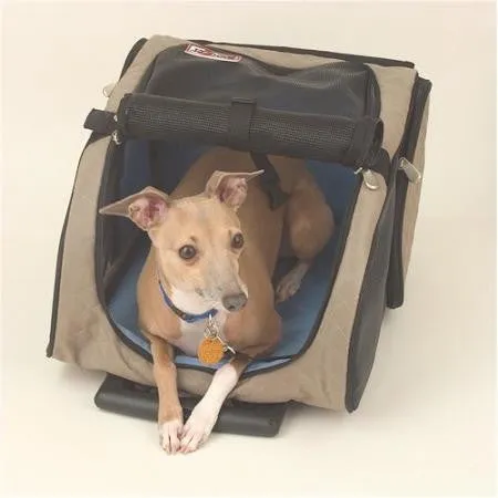 Roll Around Pet Carrier - Medium-Khaki