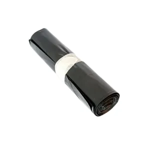Roll of 20 black trash bags 100L