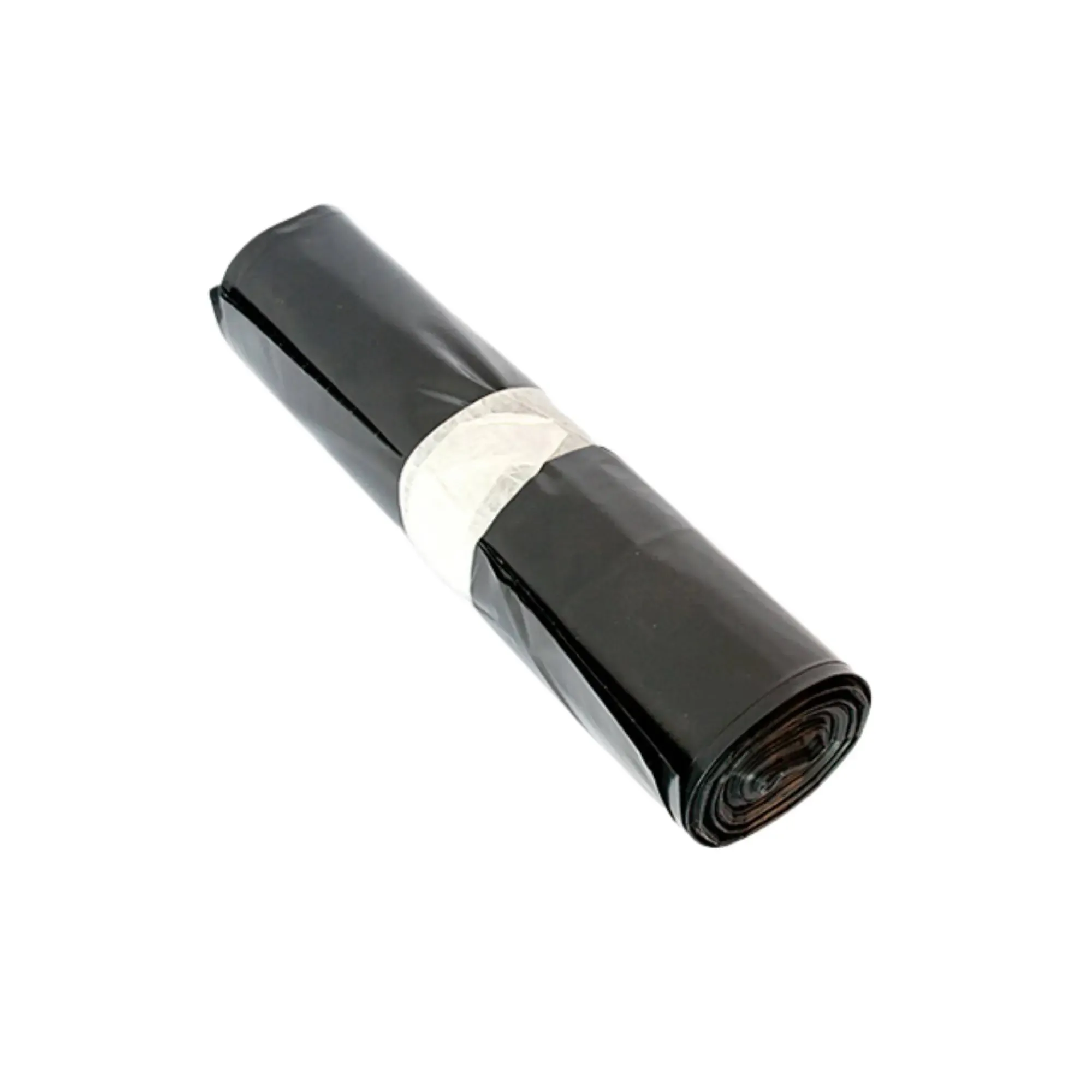 Roll of 20 black trash bags 100L