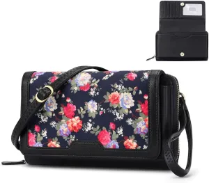RONSIN Crossbody Bag for Women Wristlet Wallets with RFID Card Small Clutch Purses for Party Prom
