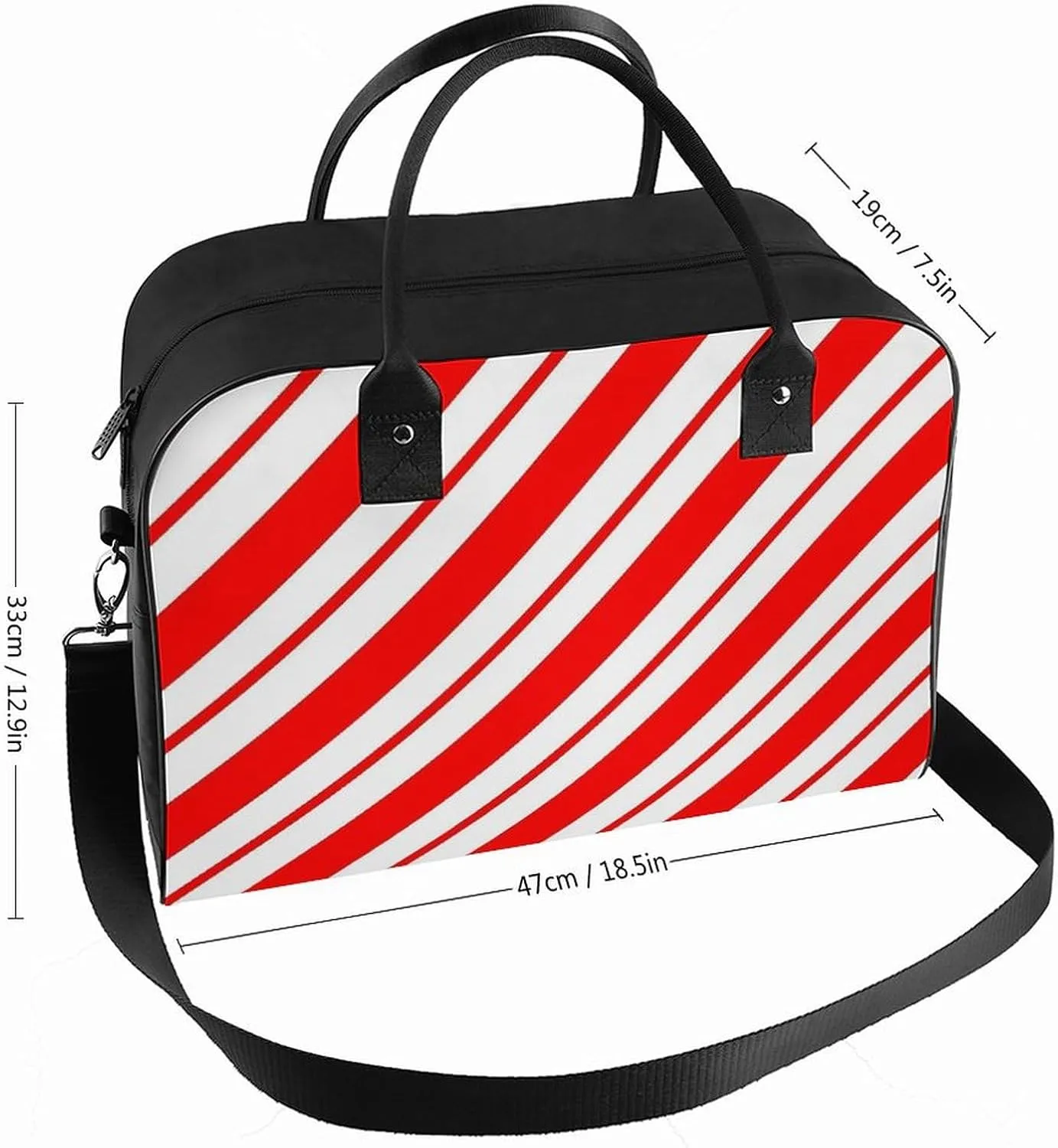 Ross Red Tartan Clans Fashionable Large Capacity Travel Handbag Unisex