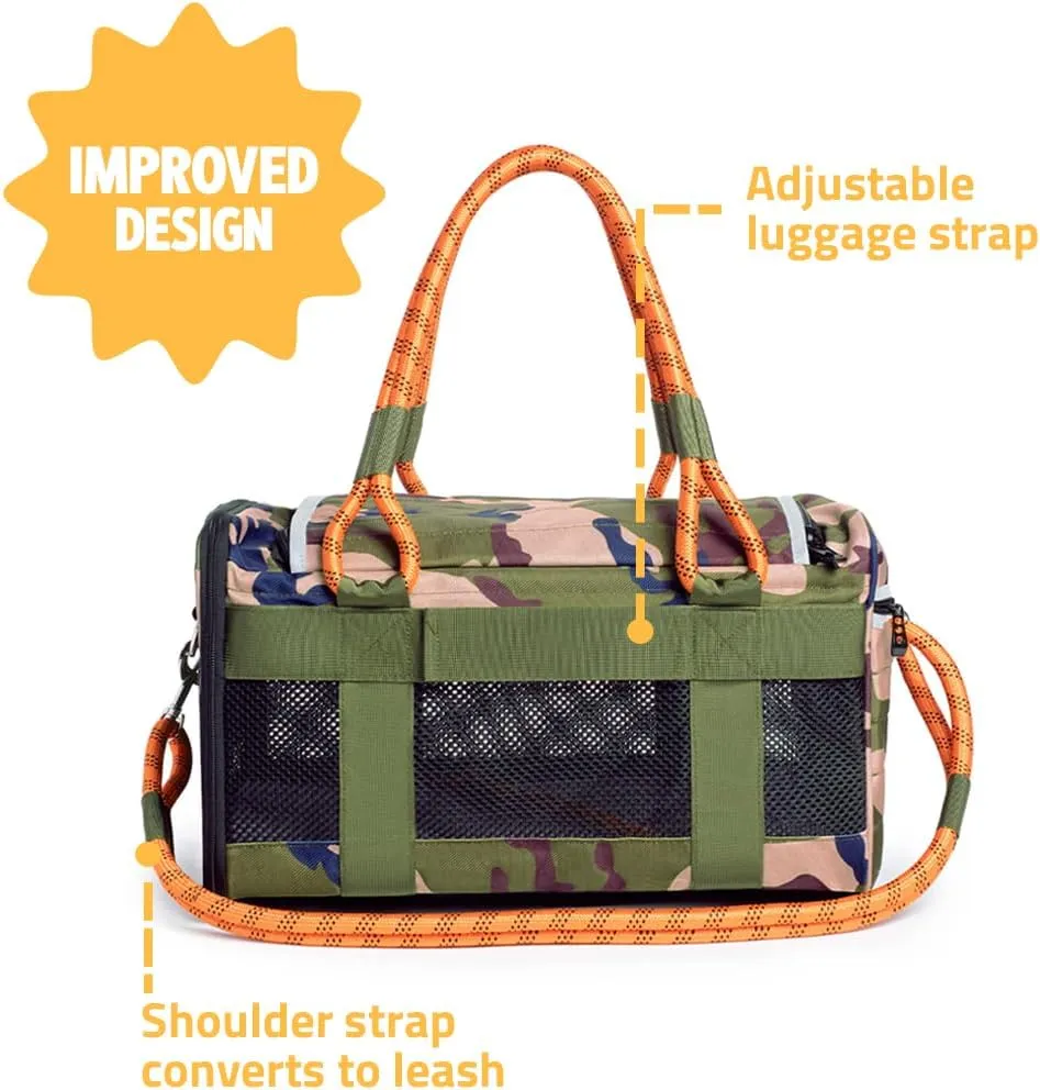 ROVERLUND Airline-Compliant Pet Carrier | Includes Leash | Suitable for Pets up to 20lbs