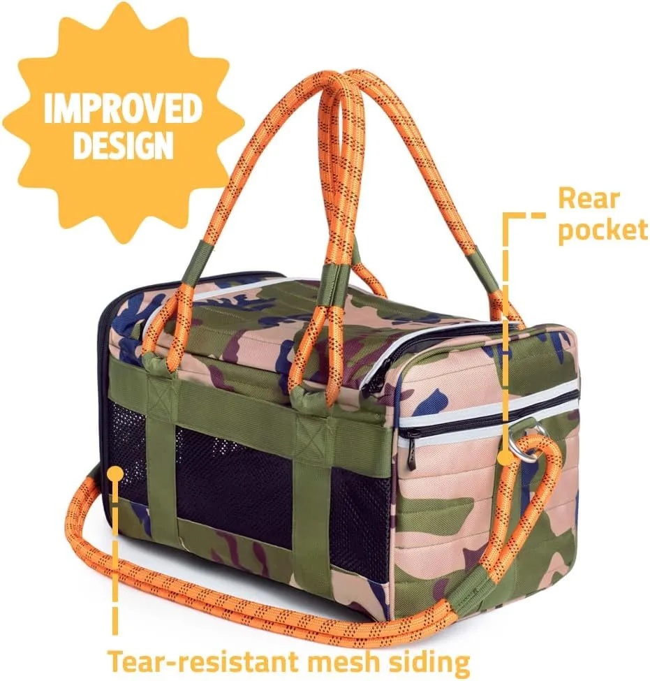 ROVERLUND Airline-Compliant Pet Carrier | Includes Leash | Suitable for Pets up to 20lbs