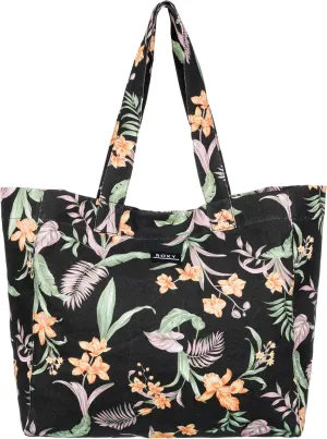 Roxy Women's Cotton Tote Bag | Everyday Carry | Beach | Travel | Vacation | Reusable | Lightweight