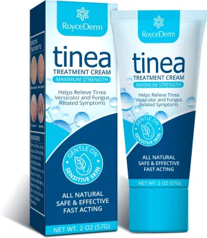 Roycederm Tinea Versicolor Treatment, Athletes Foot Treatment, Ringworm Treatment for Humans, for Tinea Versicolor & Pedis,Fast Healing Anti Fungal Skin Cream - Multi-Functional
