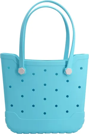 Rubber Beach Bag Waterproof Large Rubber Tote Bag for Men & Women, Travel Handbags for Beach,Pool, Boat,Sports