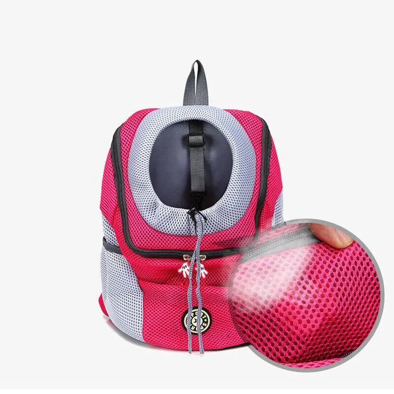S Size Puppy Travel Mesh Pet Dog Carrier Backpack Front Travel Portable Shoulder Bag