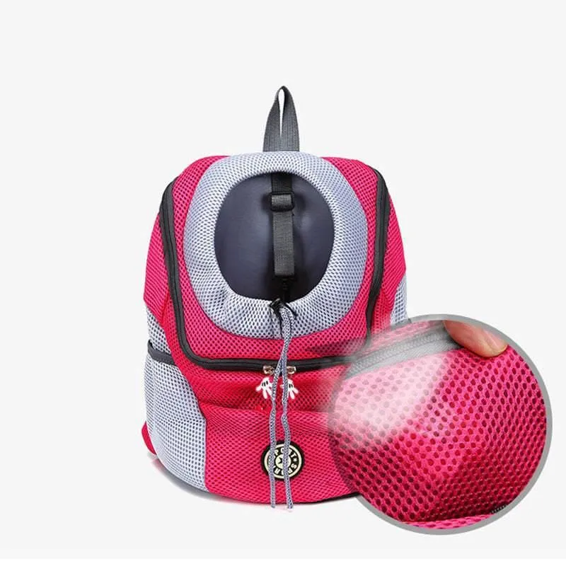 S Size Puppy Travel Mesh Pet Dog Carrier Backpack Front Travel Portable Shoulder Bag