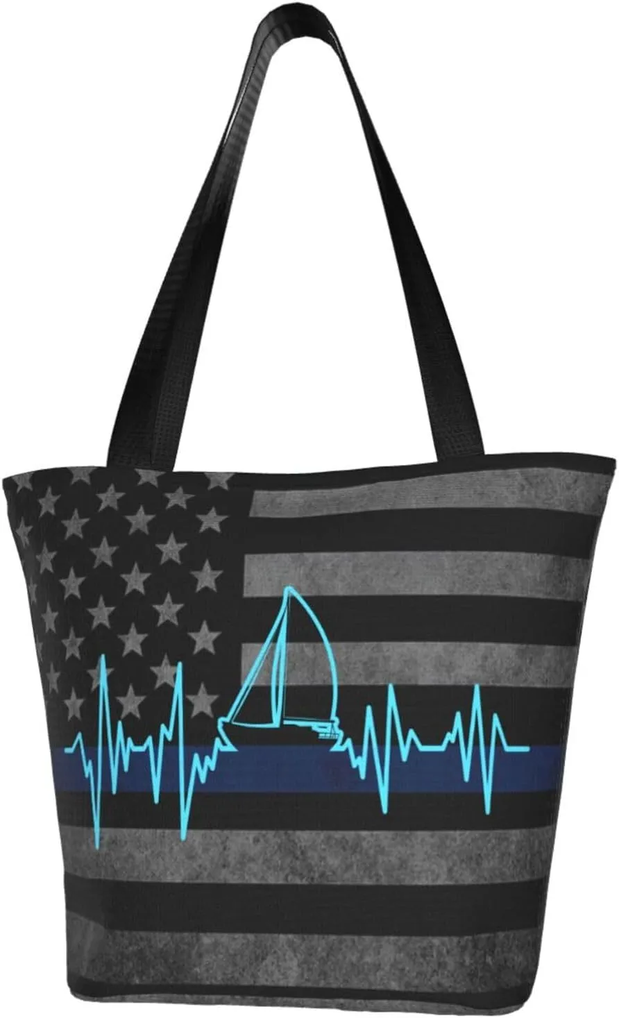 Sailing Heartbeat Fashion Shoulder Bag Large Capacity For Man Or Woman