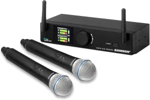 Samson Concert XD2 Two Channel Digital Wireless Handheld System - Great for Singers, Presenters, Worship Leaders and Karaoke