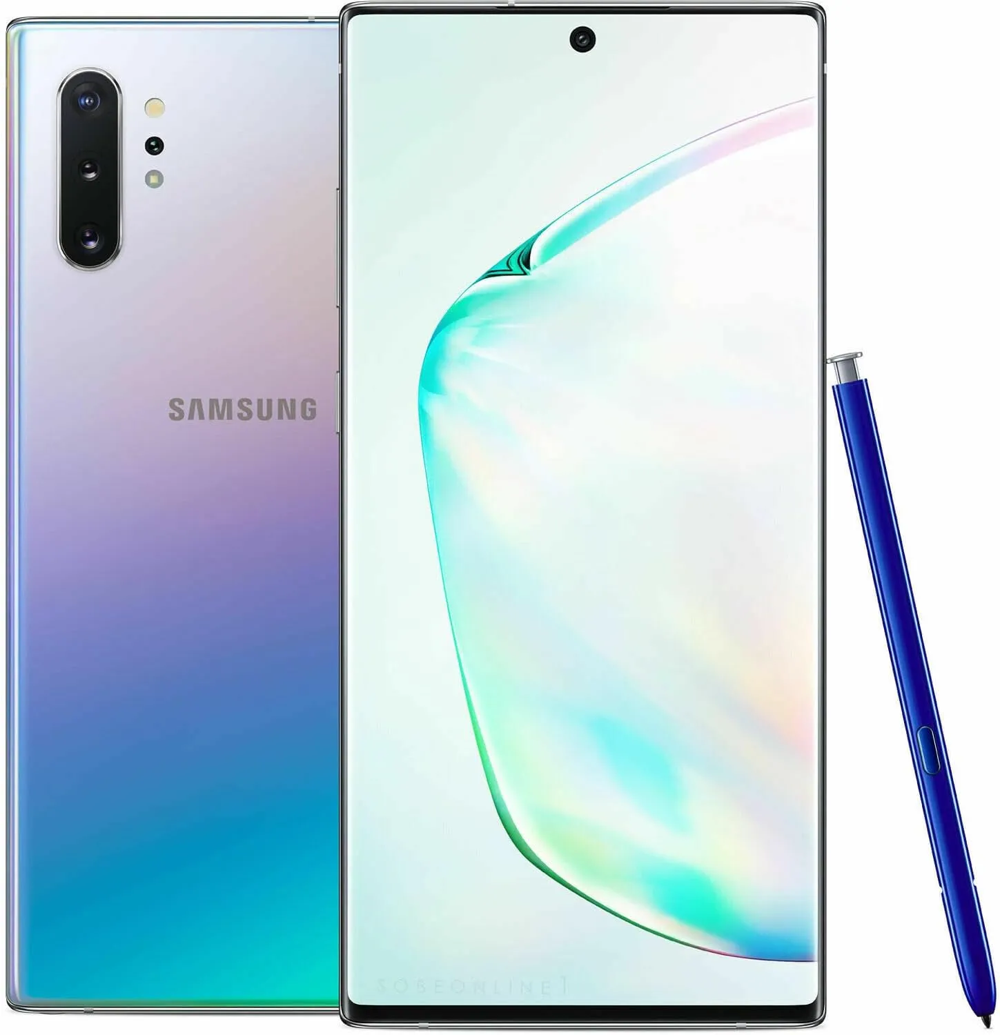 Samsung Galaxy Note 10 , 256GB, Aura Glow Silver - Fully Unlocked (Renewed)