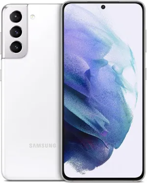 SAMSUNG Galaxy S21 5G, US Version, 128GB, Phantom White - GSM Carriers (Renewed)