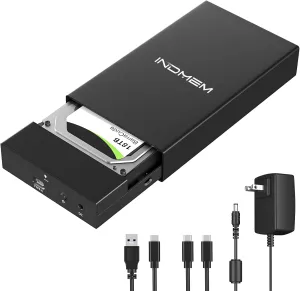 SAS to USB 3.0 Enclosure, SAS Hard Drive Adapter Reader Converter for 2.5/3.5inch SSD HDD,SAS Hard Disk Docking Station with 12V 2A Power Supply 10Gbps,Up to 18TB
