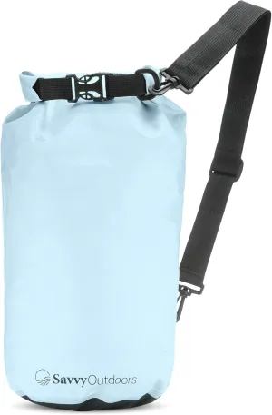 Savvy Outdoors Waterproof Dry Bag - Dry Bags for Food & Gear, Stuff Sacks for Backpacking and Camping Equipment, Waterproof Bag for Beach, Boating, Kayaking, Available in 5L, 10L, 20L, or 30L, Mint