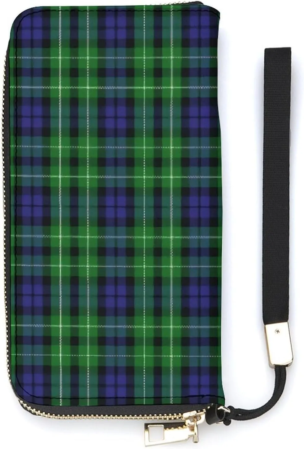 Scottish Clan Graham Tartan Plaid Handbag Zipper Travel Wallet Large Capacity