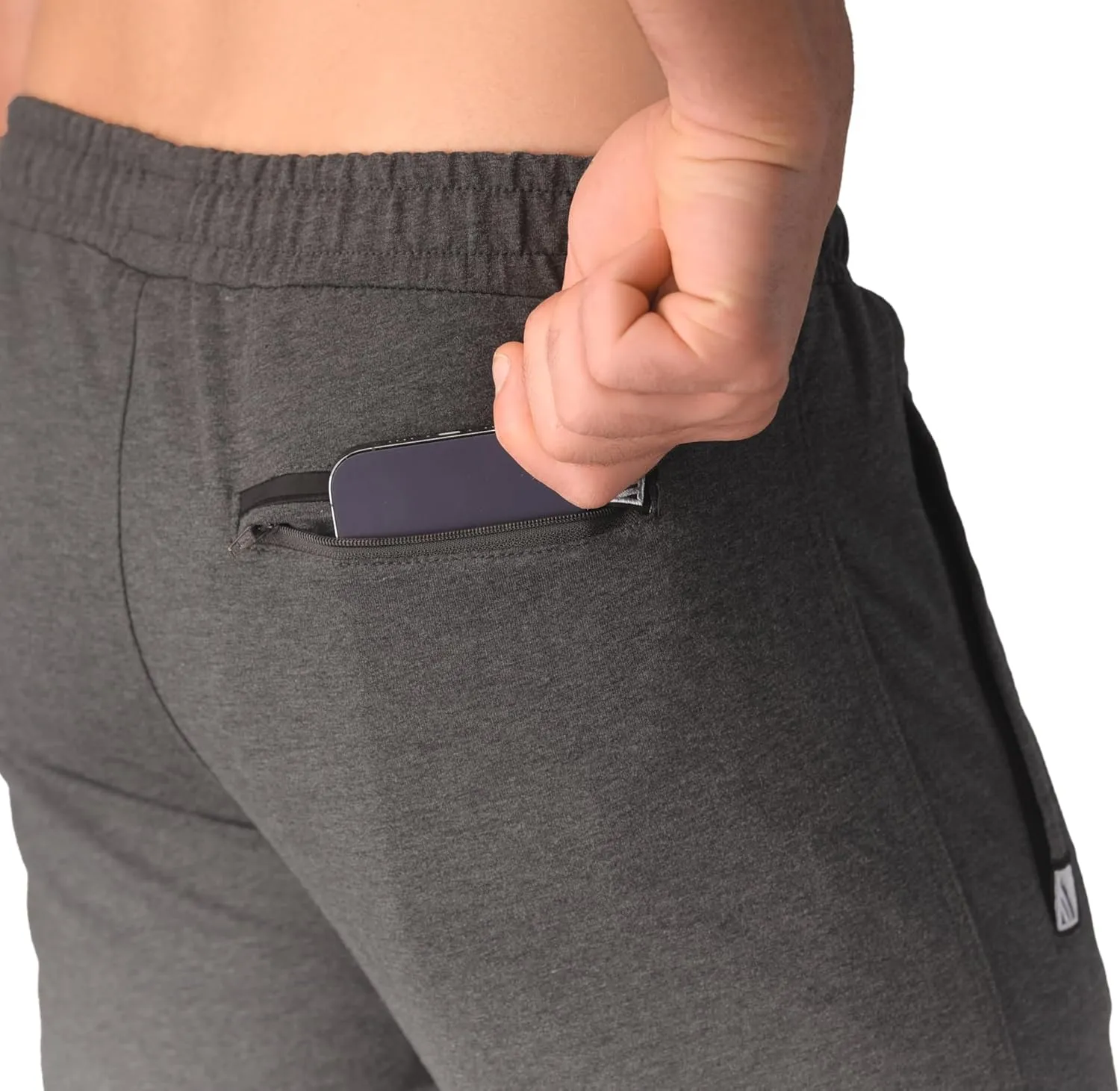 SCR 30/33/36 Inseam Mens Sweatpants with Pockets Tapered Joggers Men Slim Fit Open Bottom Pants Tall, Extra Long