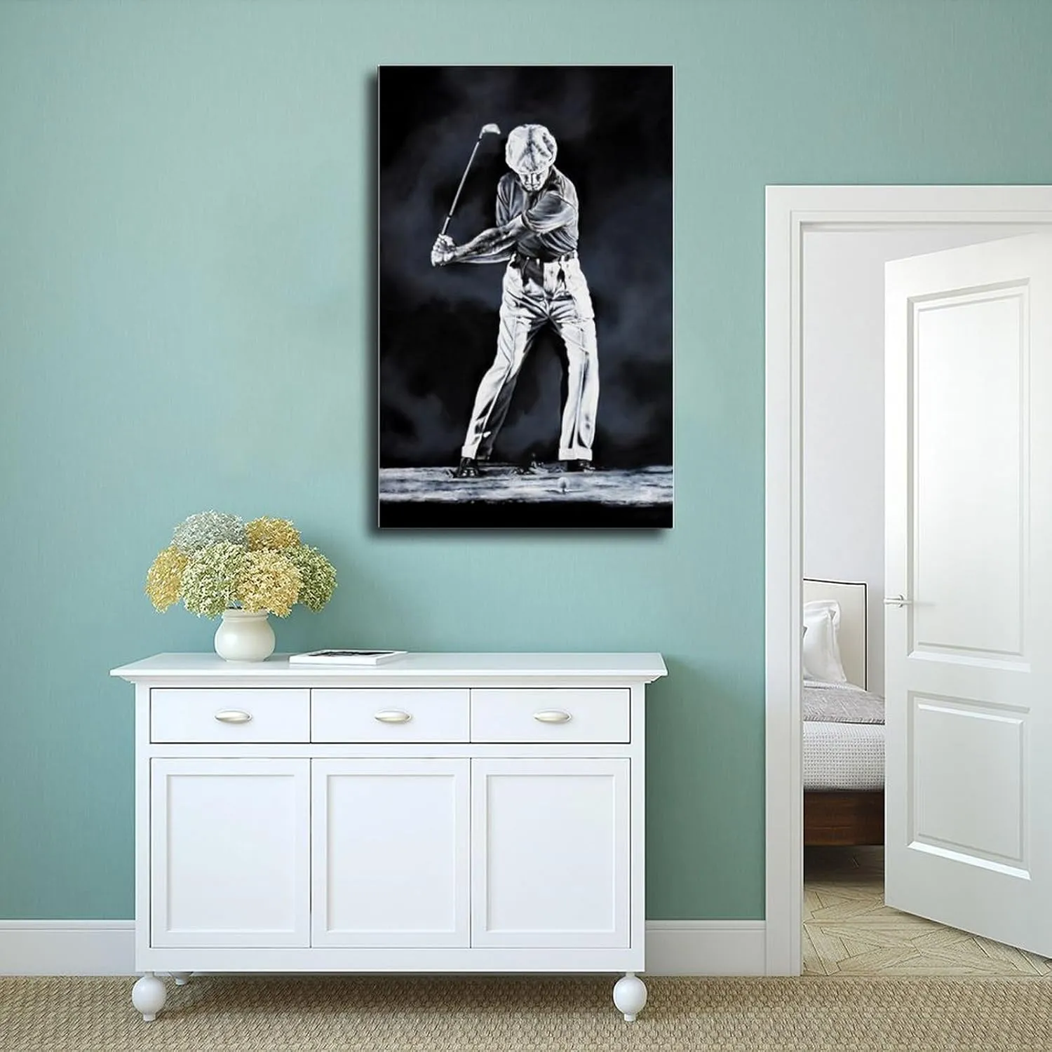 SELcoa Ben Hogan Golf Poster23 Canvas Poster Wall Art Decor Print Picture Paintings for Living Room Bedroom Decoration Unframe:12x18inch(30x45cm)