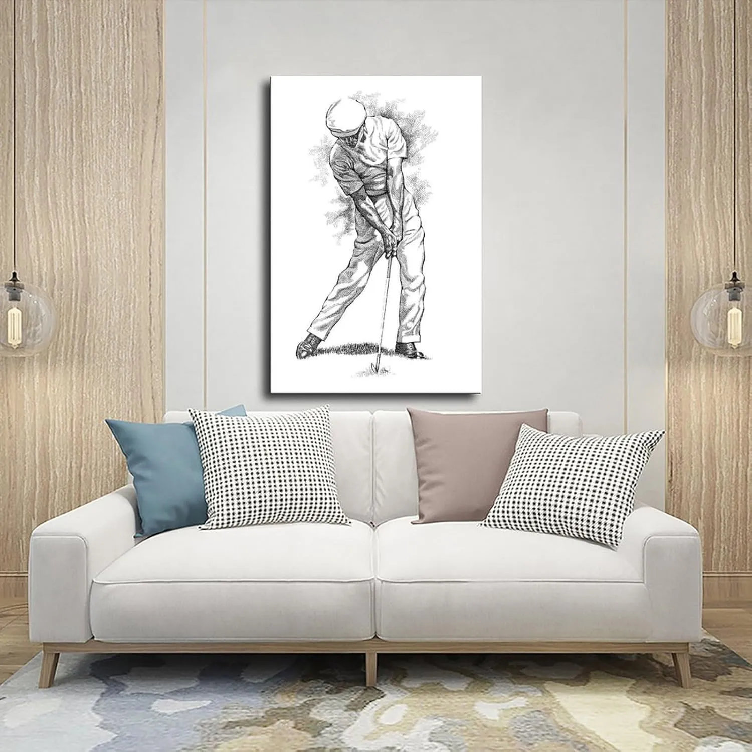 SELcoa Ben Hogan Golf Poster82 Canvas Poster Wall Art Decor Print Picture Paintings for Living Room Bedroom Decoration Frame:16x24inch(40x60cm)