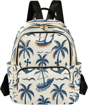 senya Tropical Spear 2 Women Backpack Purse Travel Daypack Shoulder Bag