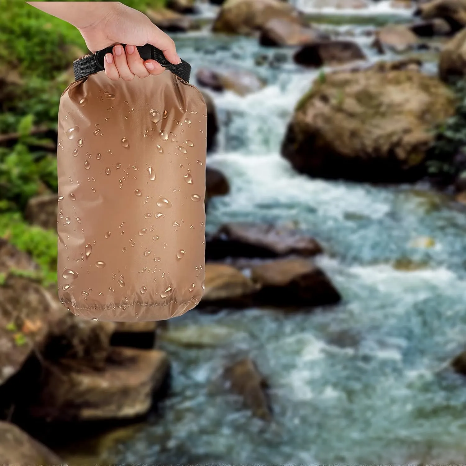 Shappy 6 Pcs Waterproof Dry Bag Set Dry Sacks Lightweight Airtight Combo Set with 20 L 15 L 10 L 8 L 5 L 3 L Sacks and Long Adjustable Shoulder Strap for Boating Hiking Camping