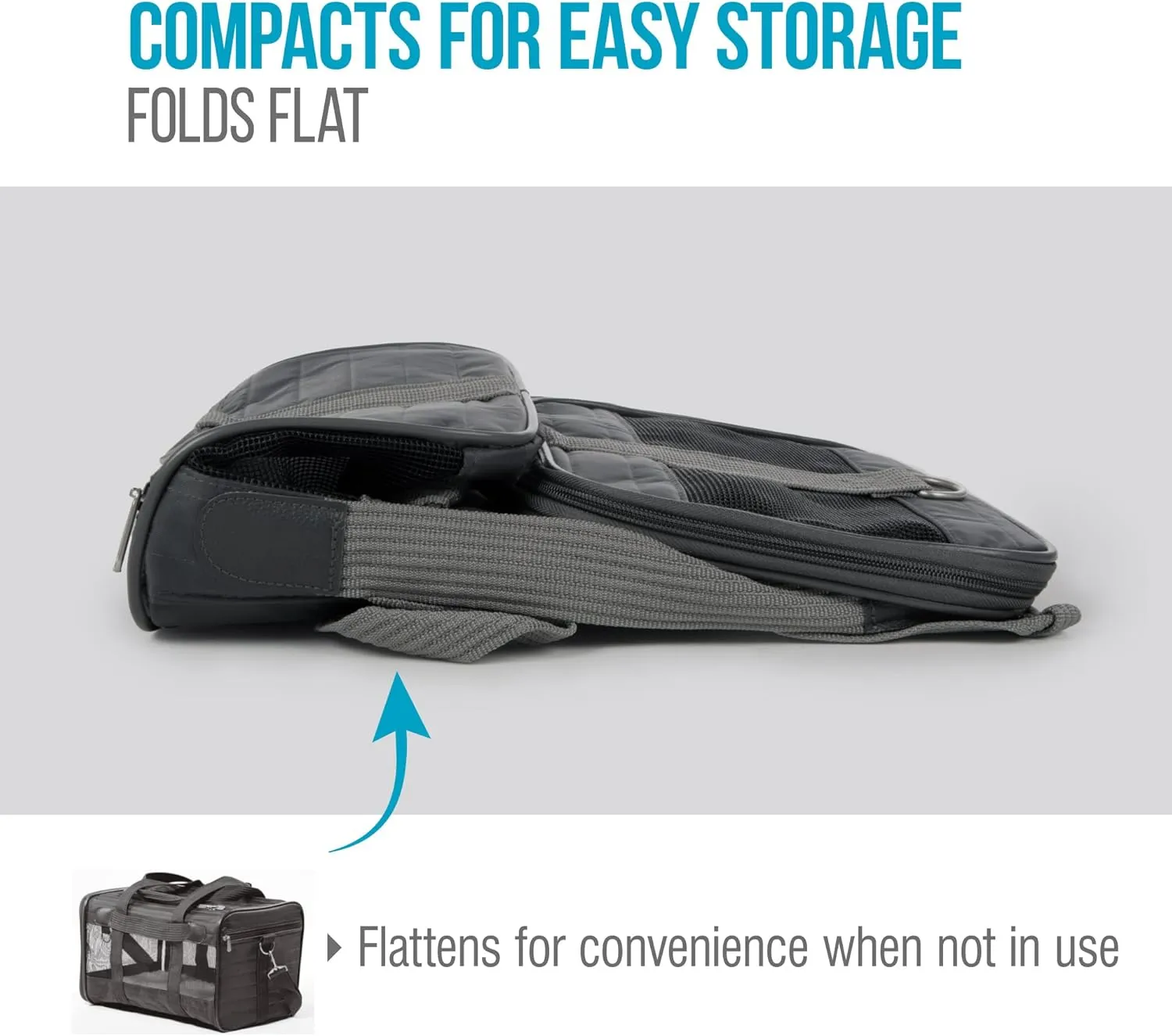 Sherpa Original Deluxe Travel Pet Carrier, Airline Approved - Charcoal Gray, Large