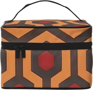 Shining Overlook Large Capacity Cosmetic Bag 9x6.5x6.2 Inches, Women'S Portable Travel Organizer Bag