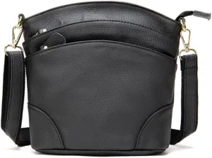 Shoulder Bags Women Pouch Cowhide Leather Cossbody Bag, One Color, One Size