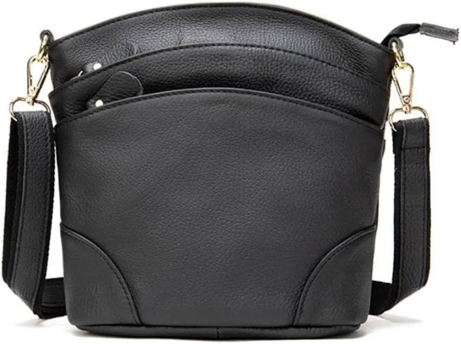 Shoulder Bags Women Pouch Cowhide Leather Cossbody Bag, One Color, One Size
