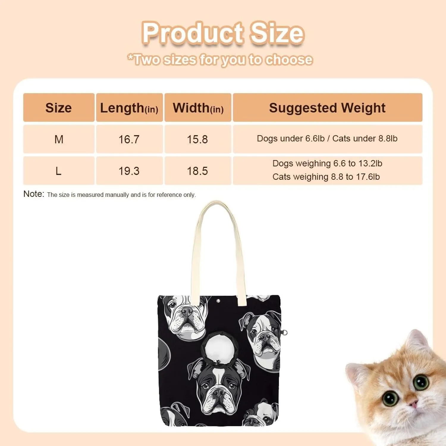 Show Head Pet Canvas Shoulder Bag, _Bulldog (1) Pet Out Bag, Outcrop, Pet Out Shoulder Bag.