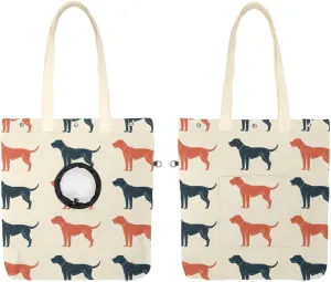 Show Head Pet Canvas Shoulder Bag, Doggy Pet Out Bag, Outcrop, Pet Out Shoulder Bag.