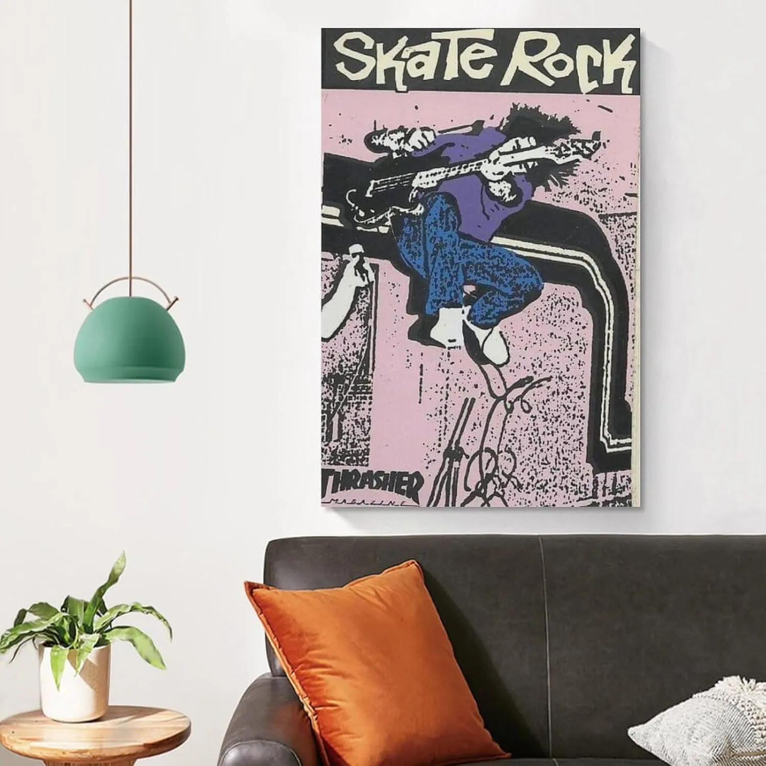 silanod Skate Rock Canvas Wall Art Poster For Room Aesthetic And Decor Canvas Painting Wall Art Poster for Bedroom Living Room Decor 12x18inch(30x45cm) Unframe-style