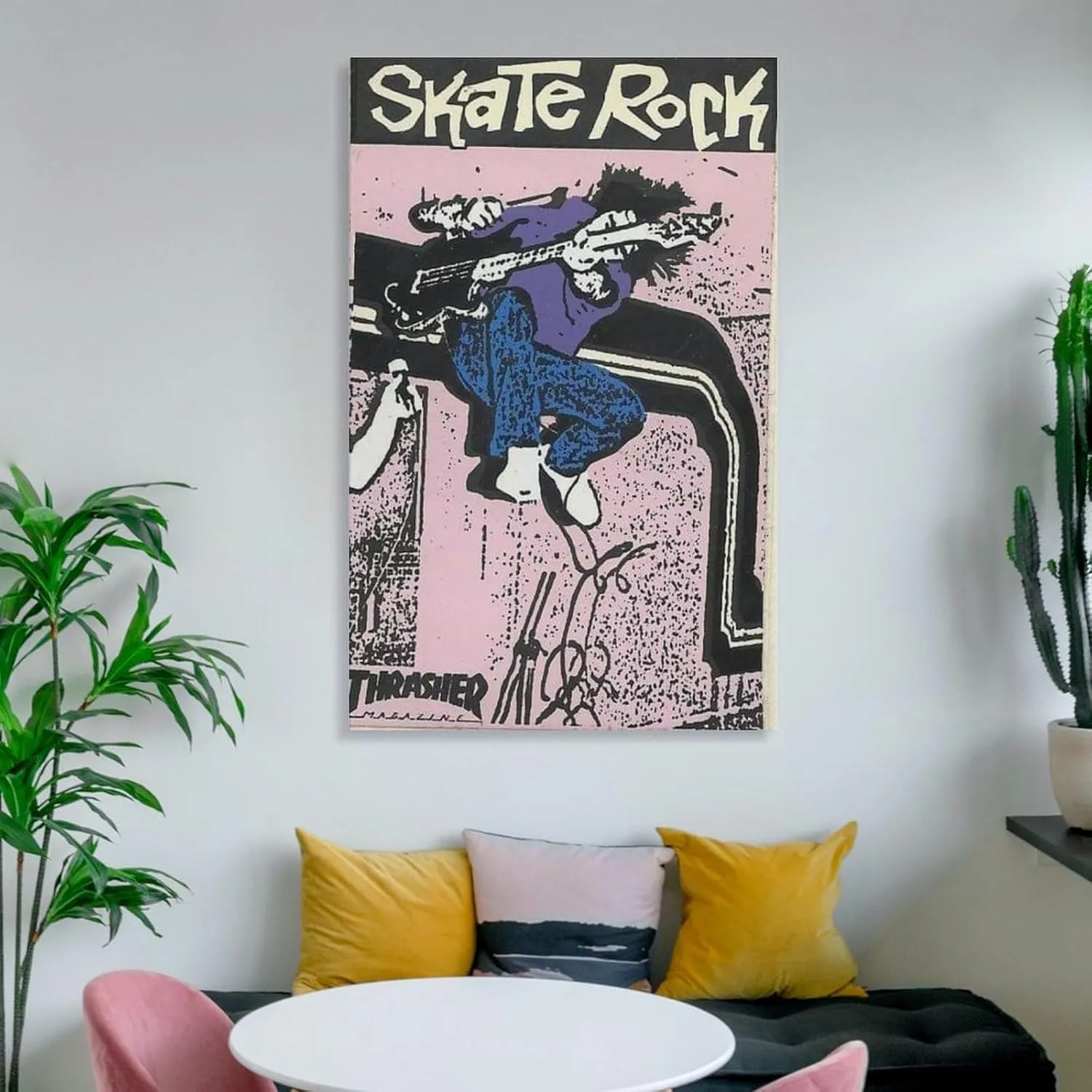 silanod Skate Rock Canvas Wall Art Poster For Room Aesthetic And Decor Canvas Painting Wall Art Poster for Bedroom Living Room Decor 12x18inch(30x45cm) Unframe-style