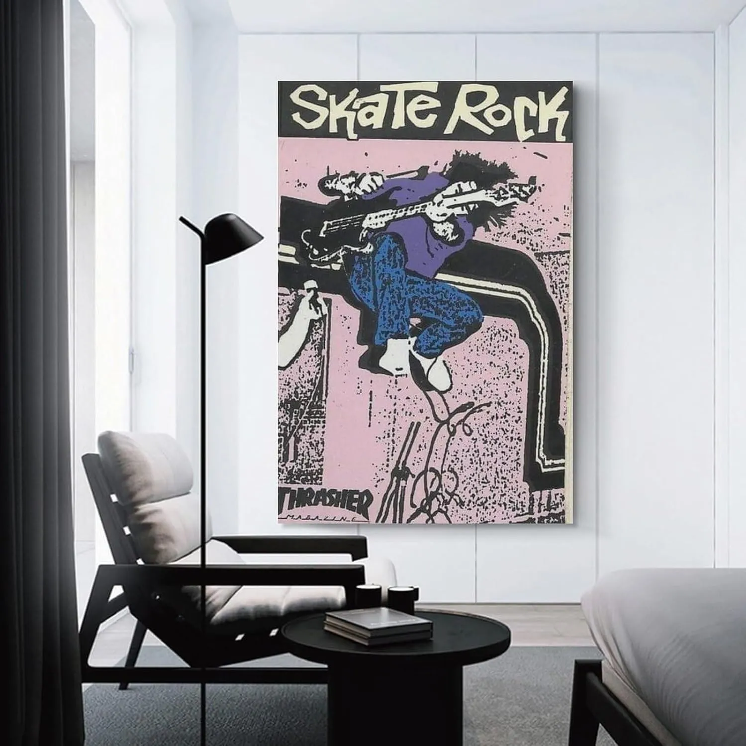 silanod Skate Rock Canvas Wall Art Poster For Room Aesthetic And Decor Canvas Painting Wall Art Poster for Bedroom Living Room Decor 12x18inch(30x45cm) Unframe-style