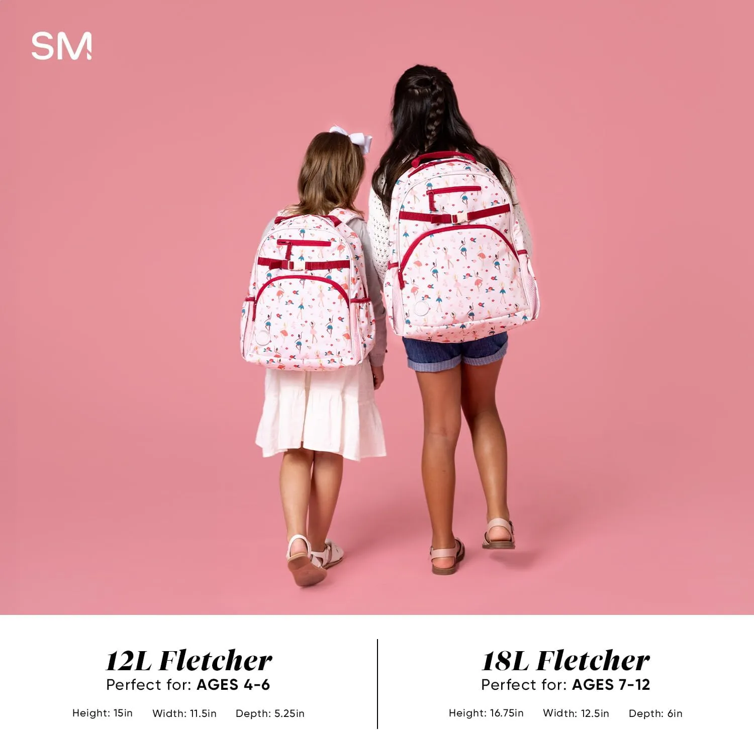 Simple Modern Medium Toddler Backpack for School Girls and Boys | Kindergarten Elementary Kids Backpack | Fletcher Collection | Kids - 15" tall | Unicorn Fields