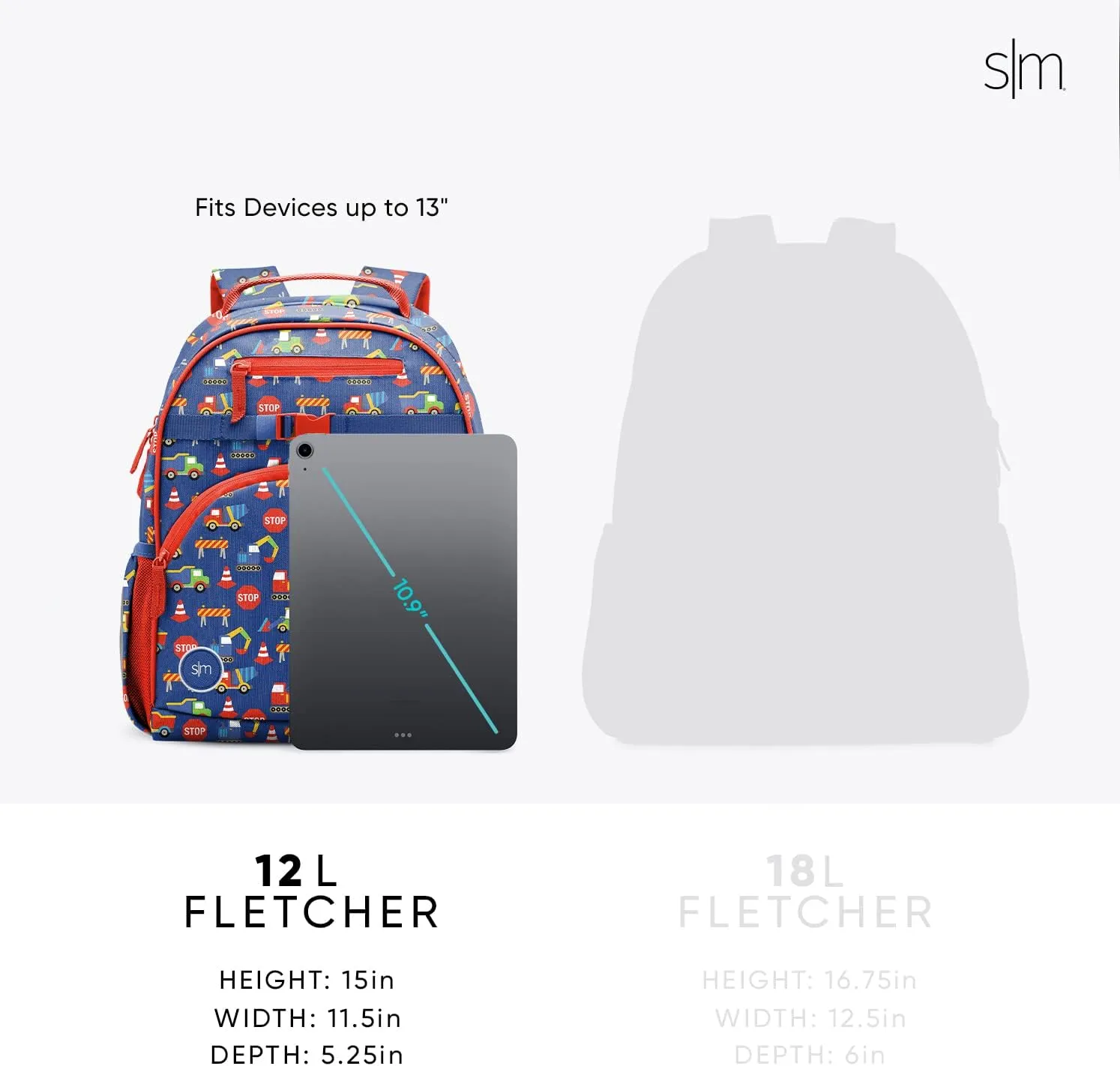 Simple Modern Medium Toddler Backpack for School Girls and Boys | Kindergarten Elementary Kids Backpack | Fletcher Collection | Kids - 15" tall | Unicorn Fields