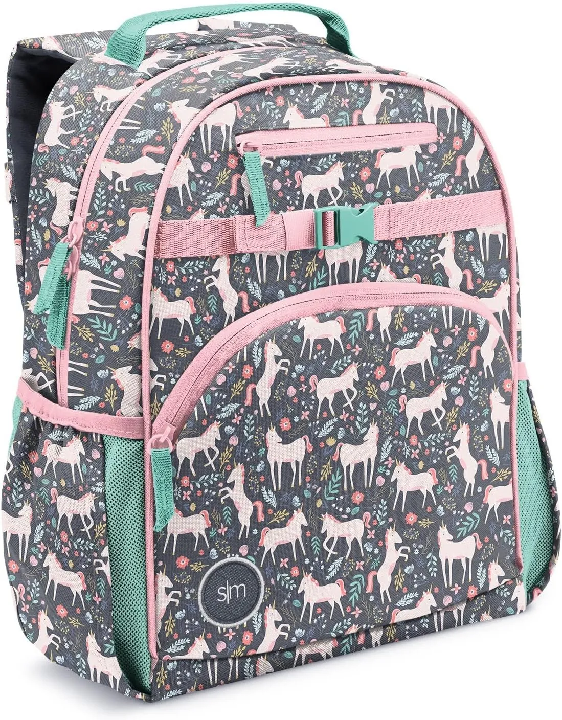 Simple Modern Medium Toddler Backpack for School Girls and Boys | Kindergarten Elementary Kids Backpack | Fletcher Collection | Kids - 15" tall | Unicorn Fields
