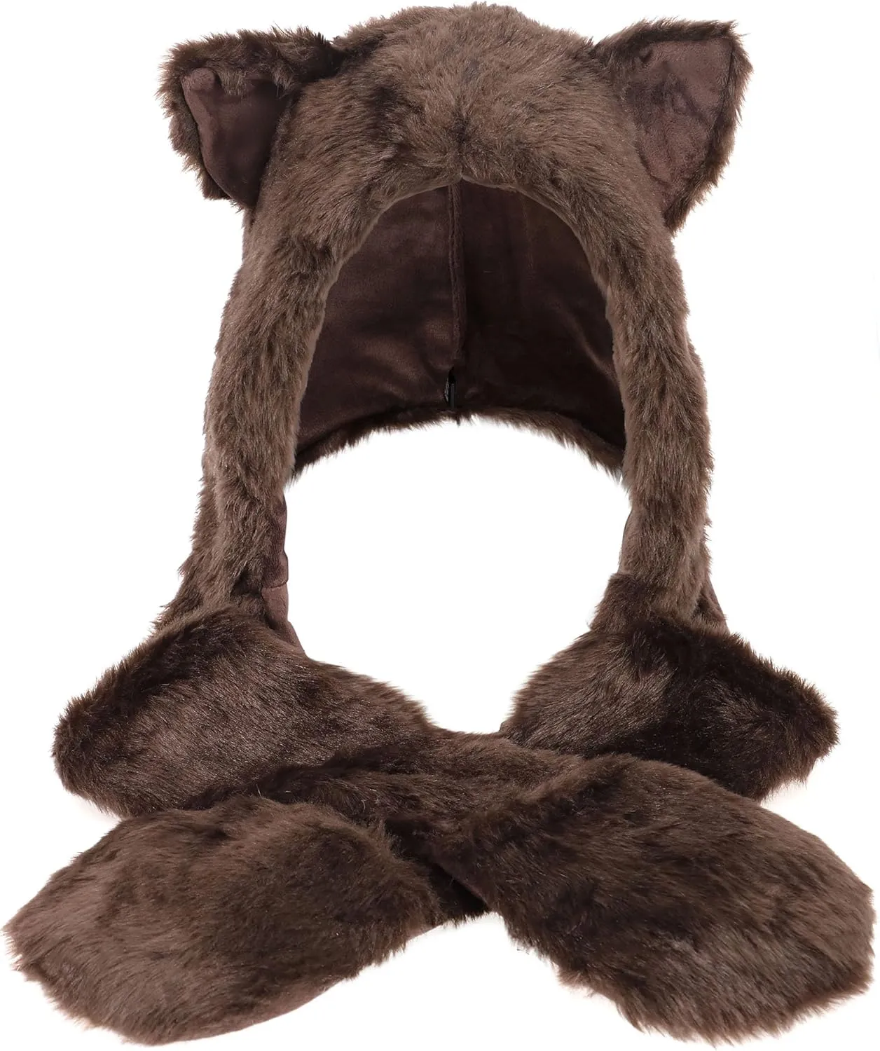 Simplicity 3-in-1 Multi-Functional Animal Hat, Scarf, & Mitten Combo