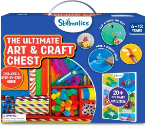 Skillmatics Ultimate Art & Craft Kit for Kids - 2000  Pieces, DIY Craft Supplies with Step-by-Step Guide, Creative Activity Set & Gifts for Girls & Boys Ages 6, 7, 8, 9, 10, 11, 12, 13
