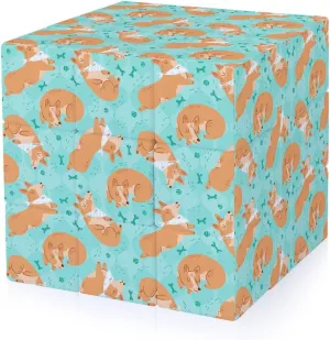 Sleeping Corgi Funny 3x3x3 Cube Smooth Lightweight Puzzle for Adult Graphic Printing Travel