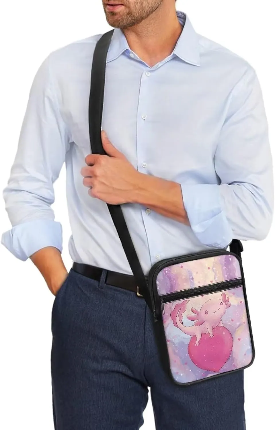 Small Messenger Bag for Men Women Wallet Purse Cell Phone Purse Unisex Shoulder Bag for Phone Passport